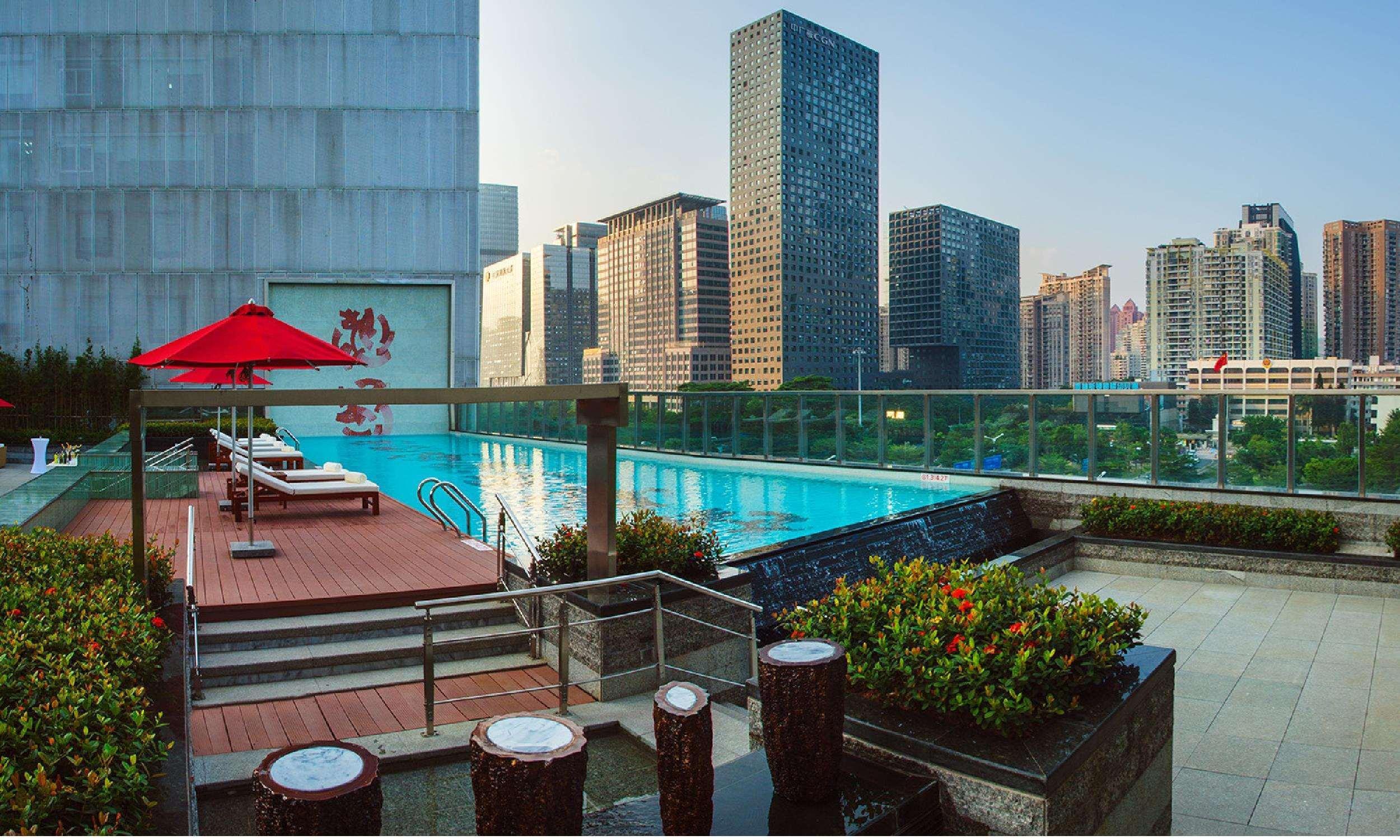 Hilton Shenzhen Futian: Metro-Adjacent, Convention Center Proximity Hotel Exterior photo